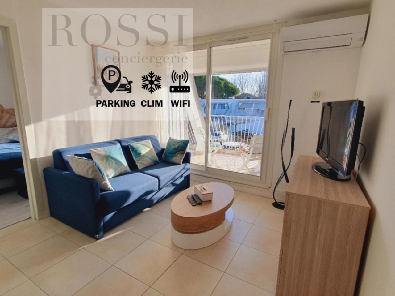 T2 West City Parking Clim Wifi 4Pers - Rossiconciergerie - Linge Inclus La Grande Motte Bagian luar foto